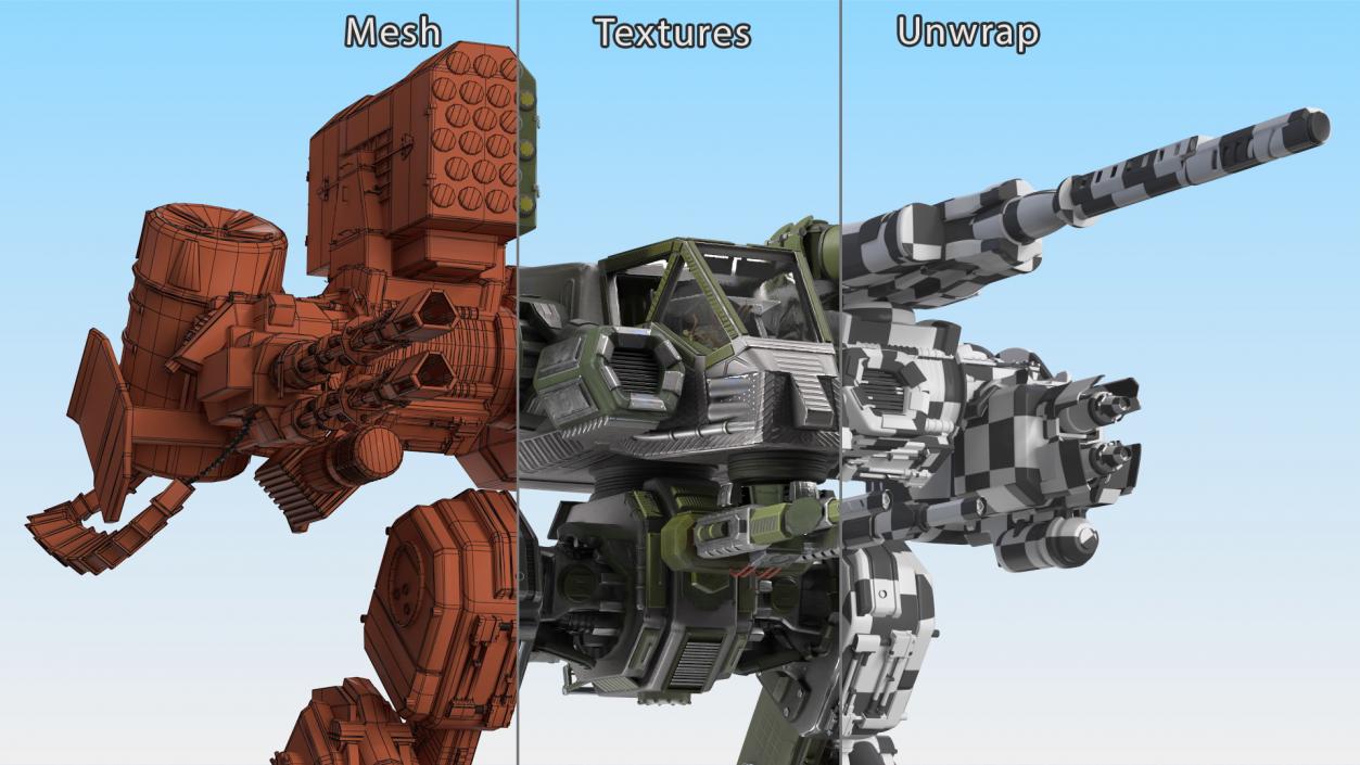 Piloted Large Robot 3D model