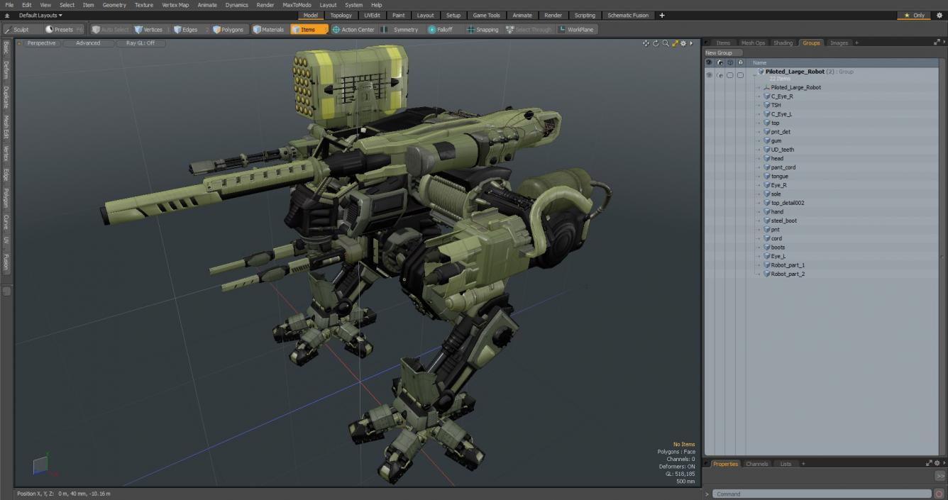 Piloted Large Robot 3D model