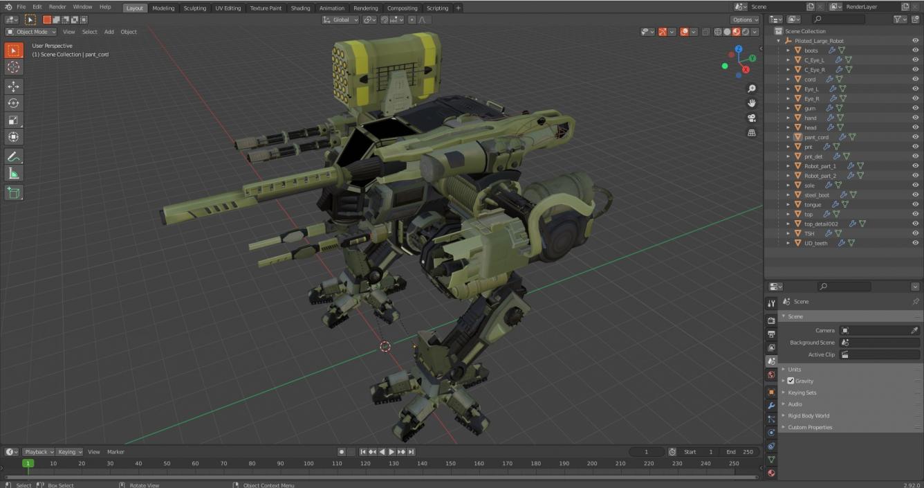 Piloted Large Robot 3D model