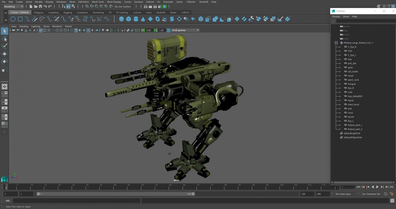 Piloted Large Robot 3D model