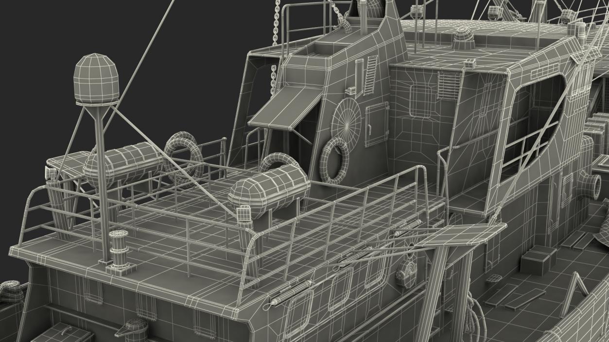 3D model Fishing Boat Trawler