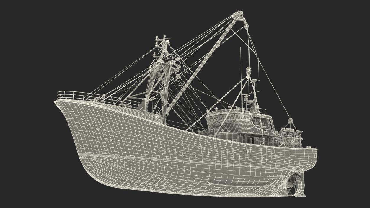 3D model Fishing Boat Trawler