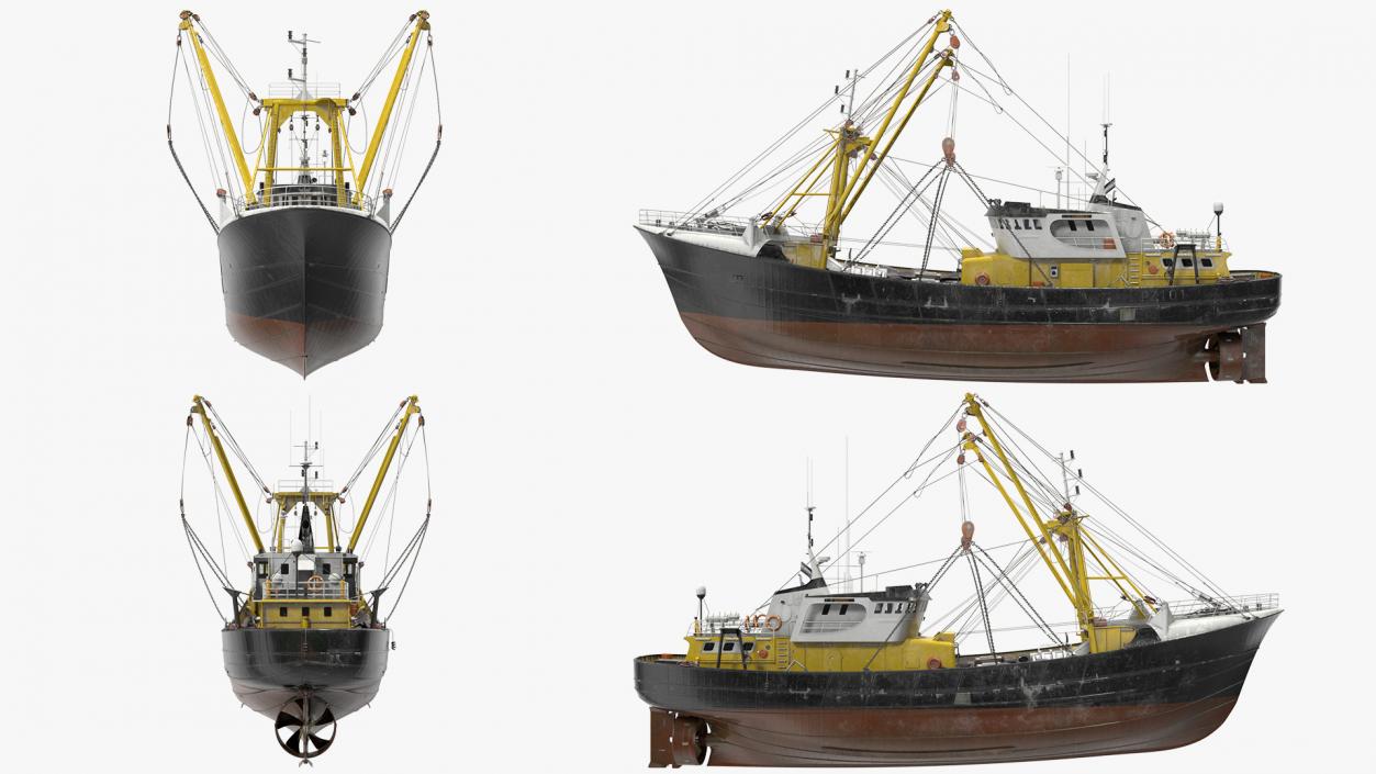 3D model Fishing Boat Trawler