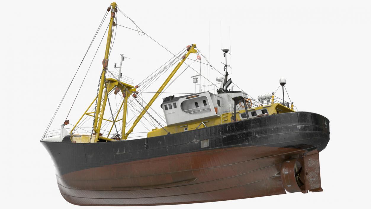 3D model Fishing Boat Trawler