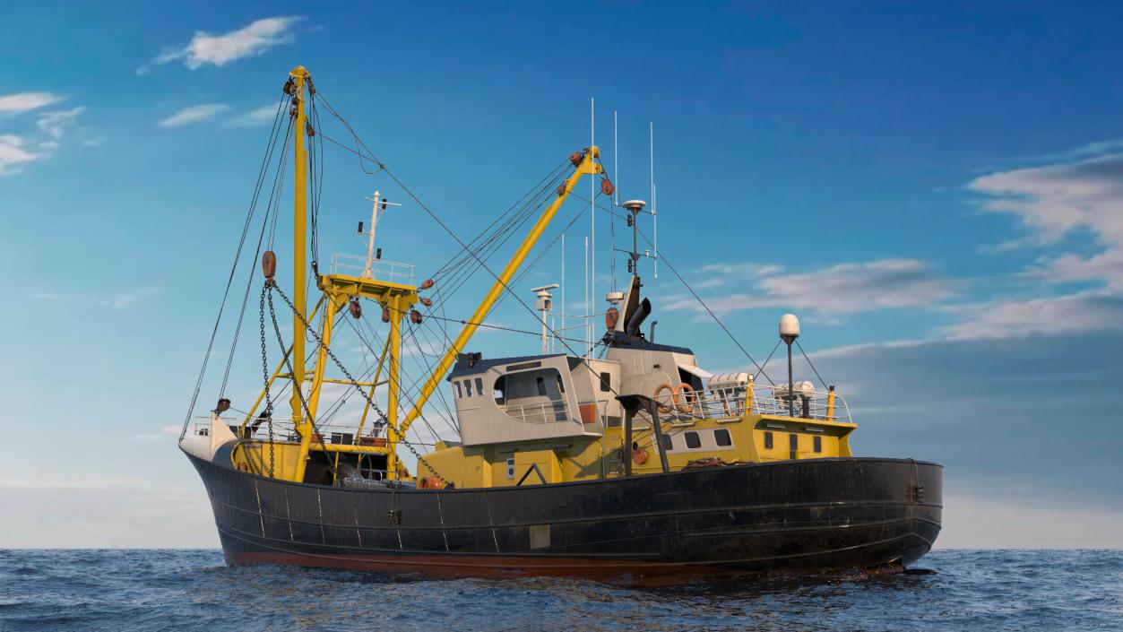 3D model Fishing Boat Trawler