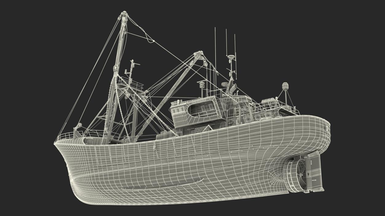 3D model Fishing Boat Trawler