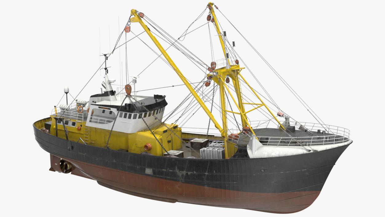 3D model Fishing Boat Trawler