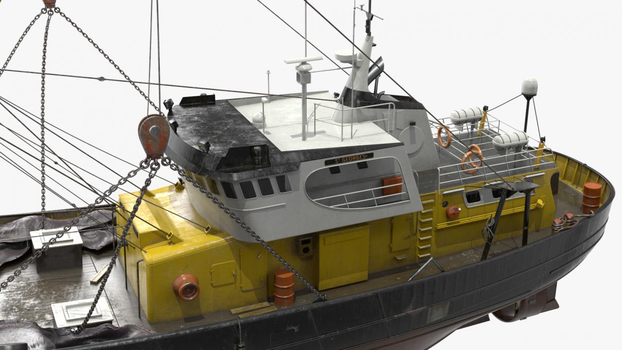 3D model Fishing Boat Trawler