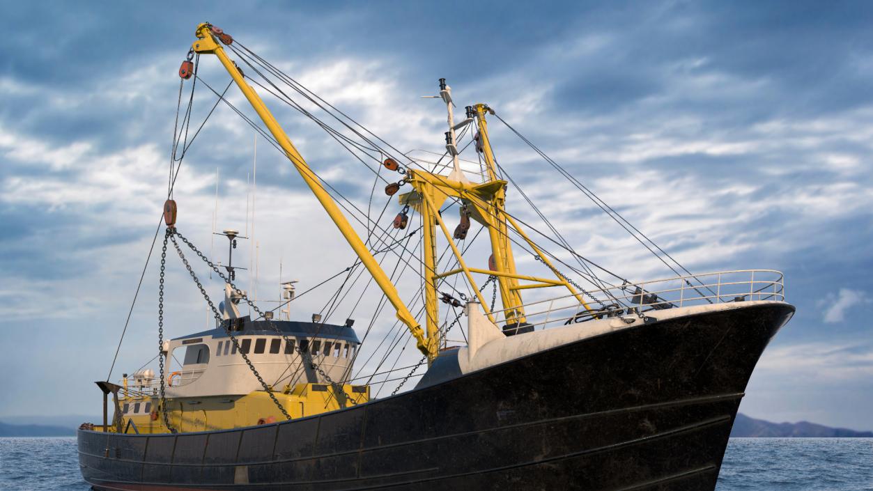 3D model Fishing Boat Trawler