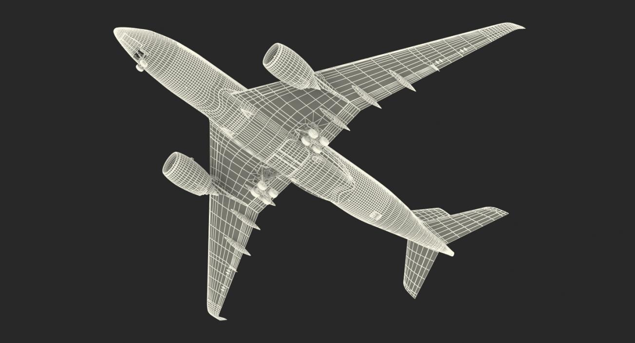 Airbus A350-800 American Airlines Rigged 3D Model 3D model