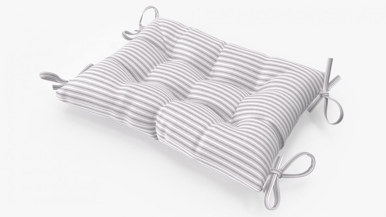 3D Chair Back Cushion Striped