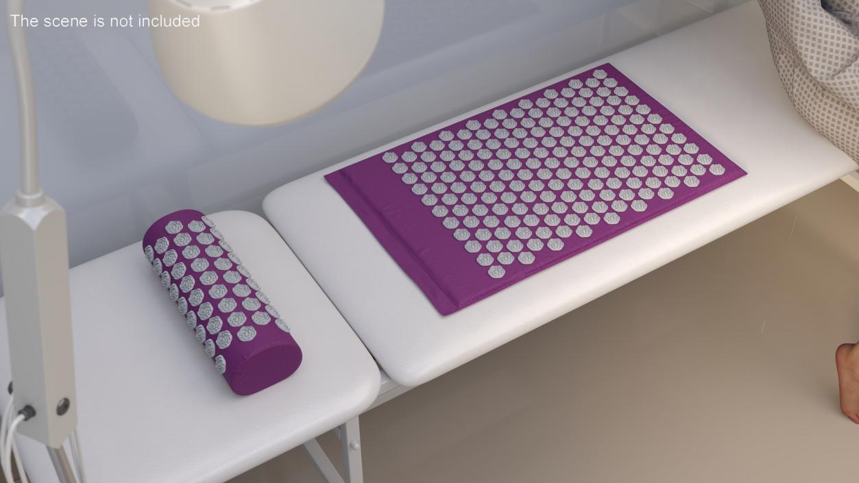 3D model Acupressure Mat and Pillow Purple 2