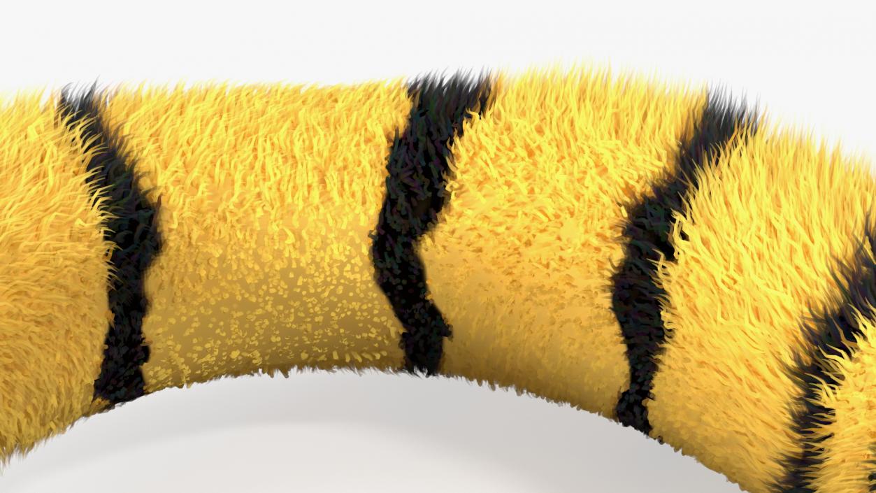 3D model Fuzzy Tiger Handcuffs Fur