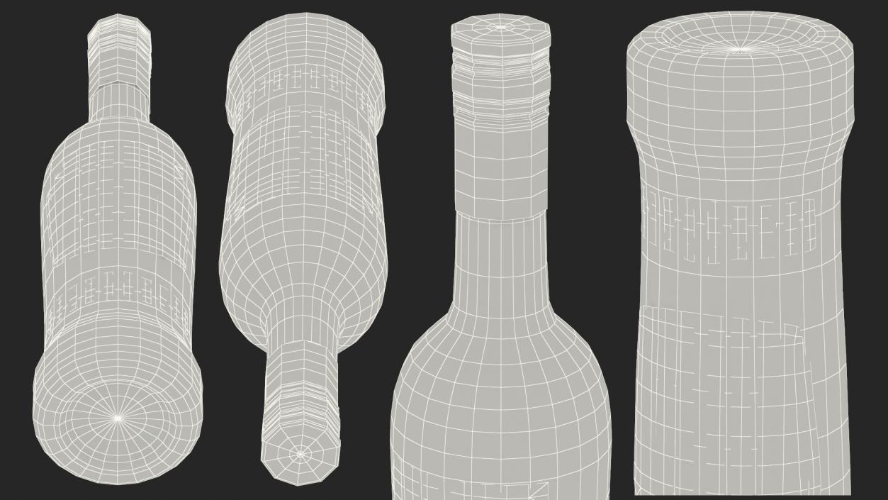 Luxardo Sambuca Dei Cesari 750ml Bottle 3D model