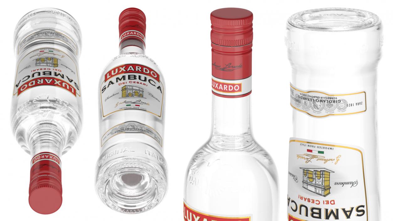 Luxardo Sambuca Dei Cesari 750ml Bottle 3D model