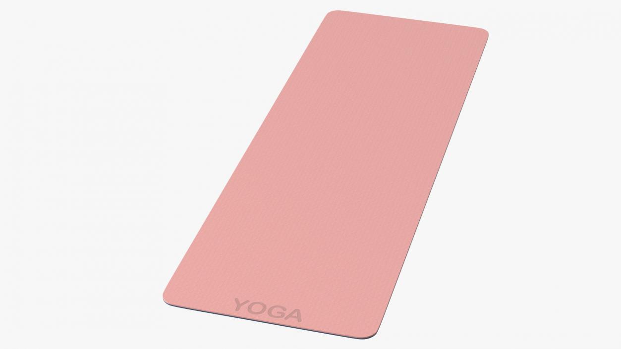 3D model Yoga Mat Unwrap Pink