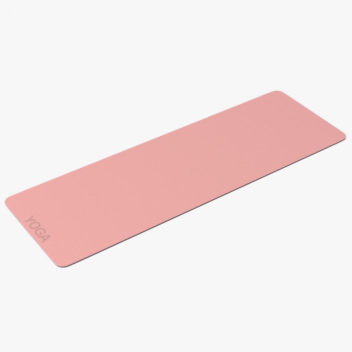 3D model Yoga Mat Unwrap Pink