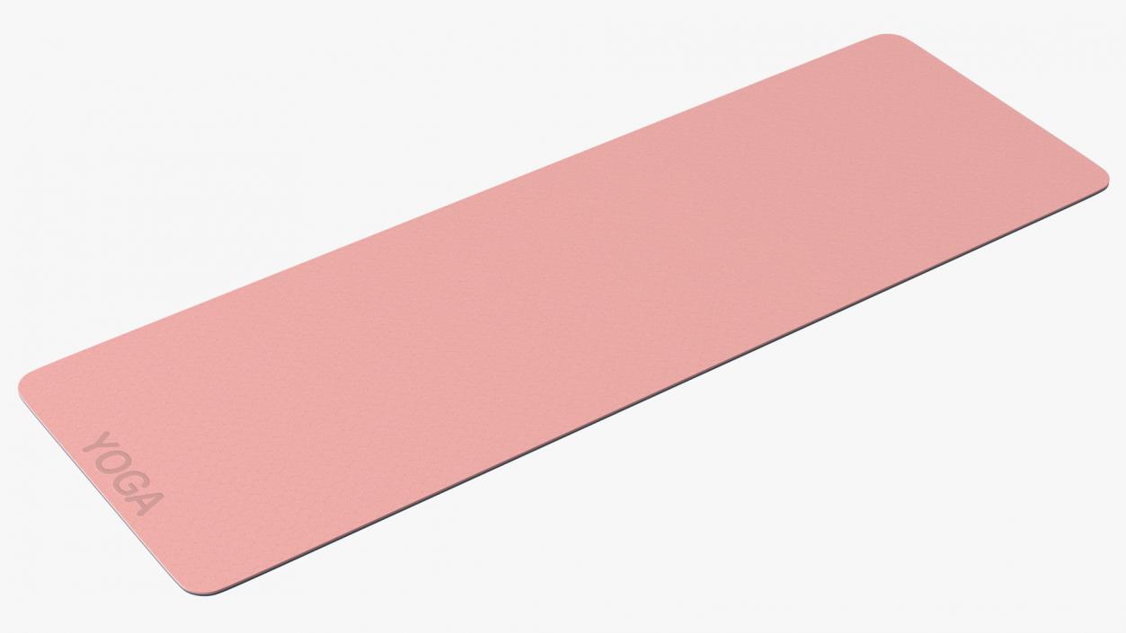 3D model Yoga Mat Unwrap Pink