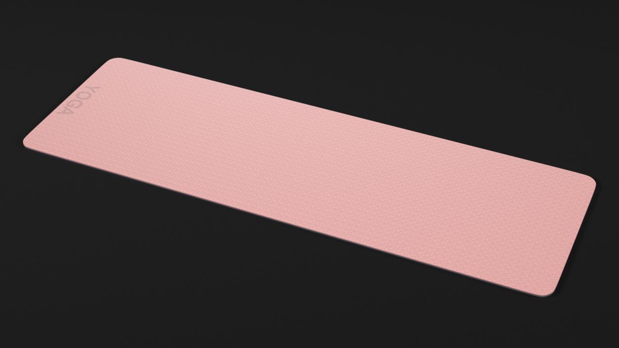 3D model Yoga Mat Unwrap Pink