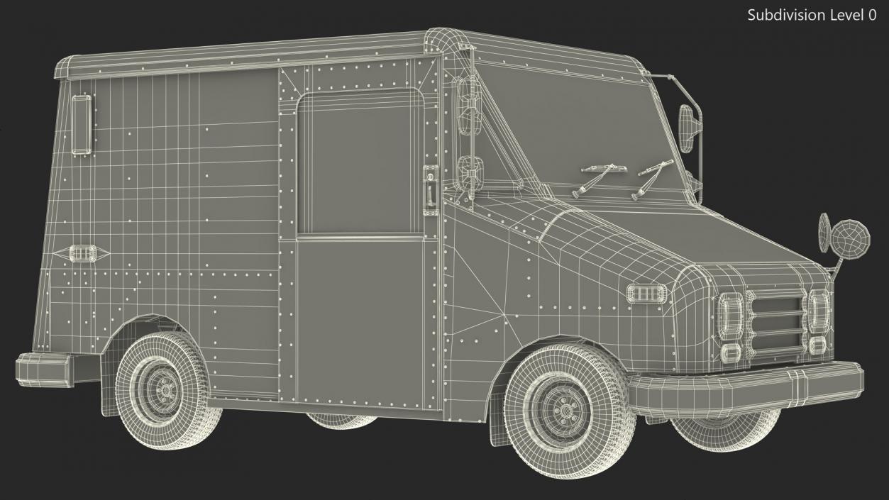 3D Grumman LLV USA Post Car Rigged