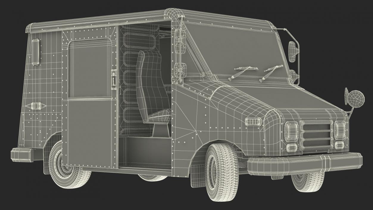 3D Grumman LLV USA Post Car Rigged