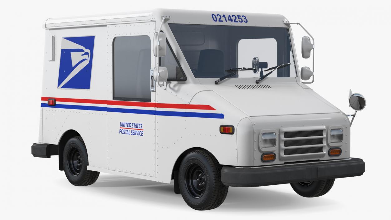 3D Grumman LLV USA Post Car Rigged