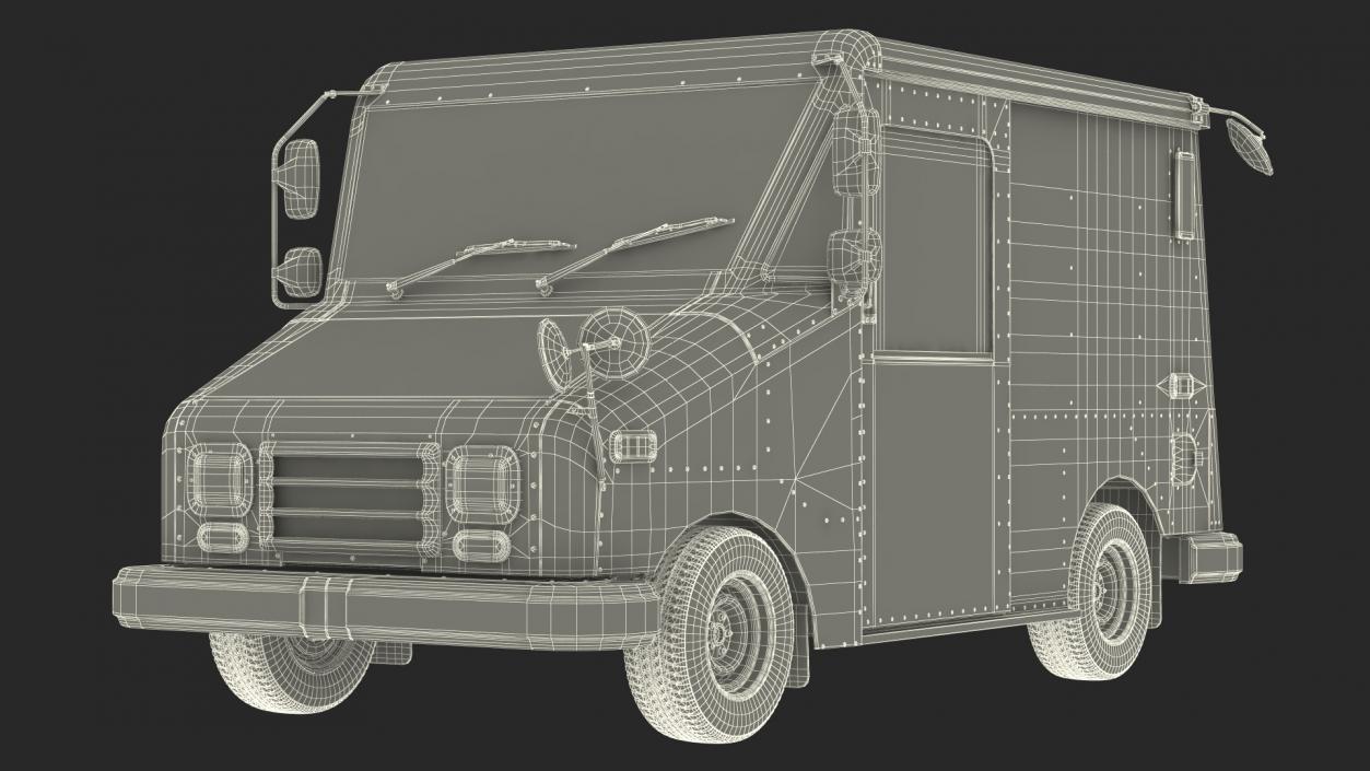 3D Grumman LLV USA Post Car Rigged