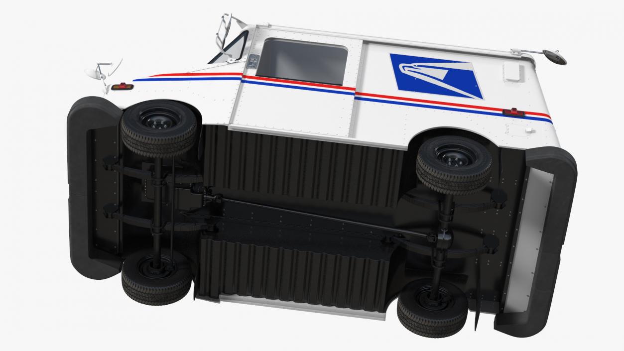 3D Grumman LLV USA Post Car Rigged