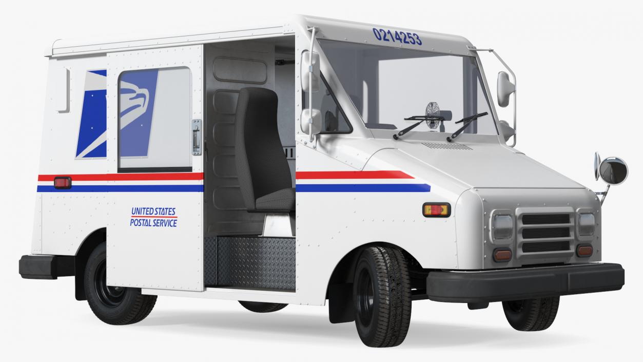 3D Grumman LLV USA Post Car Rigged