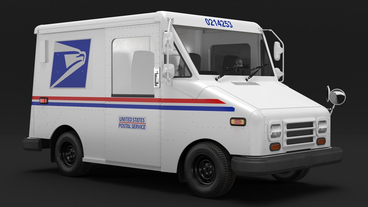 3D Grumman LLV USA Post Car Rigged