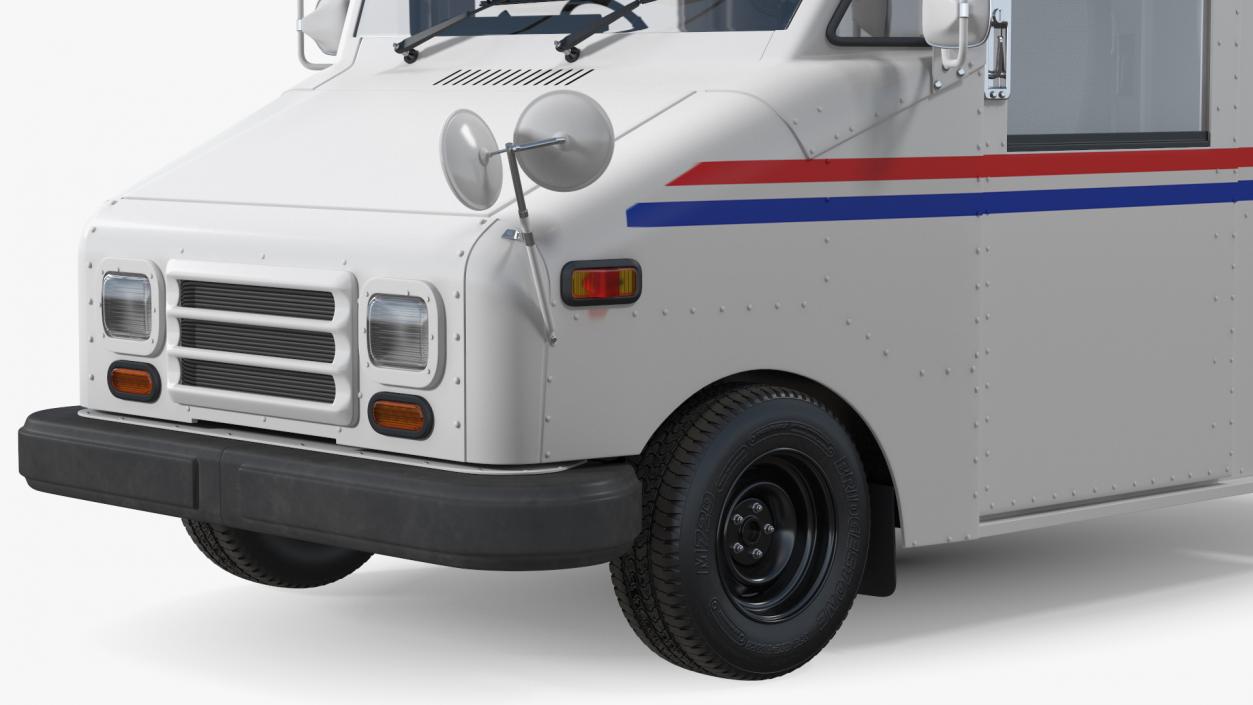 3D Grumman LLV USA Post Car Rigged