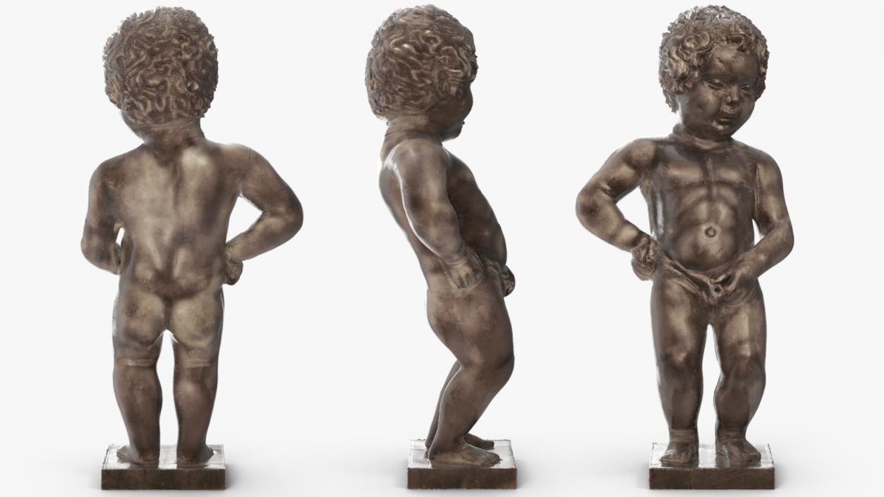 Manneken Pis Statue 3D model