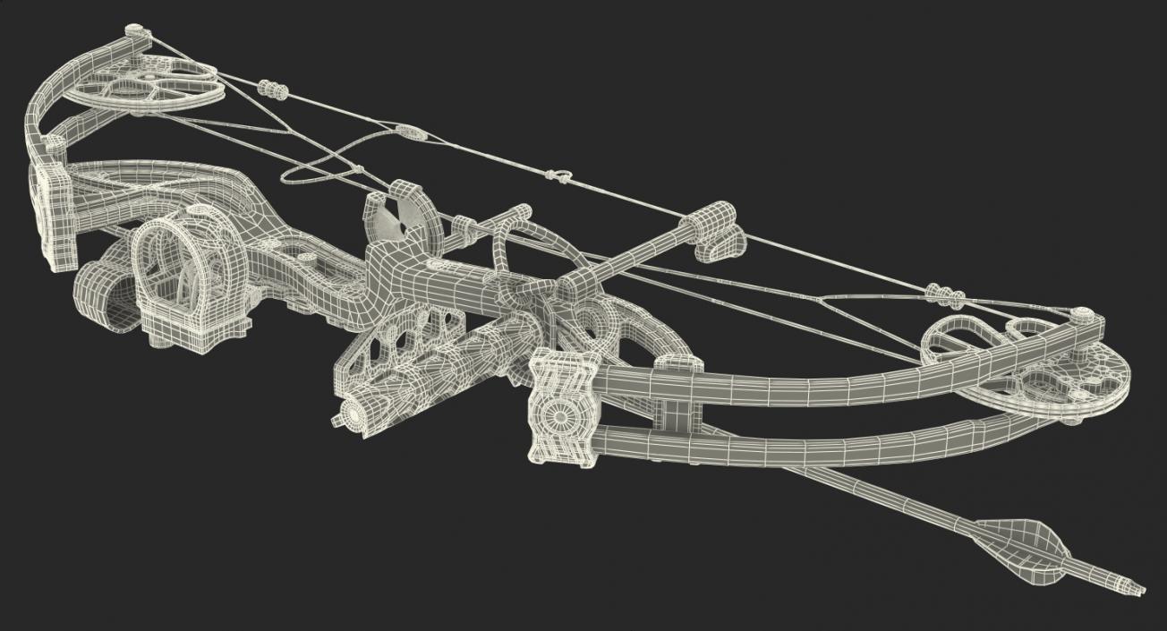 3D Sport Crossbow and Bow Collection model