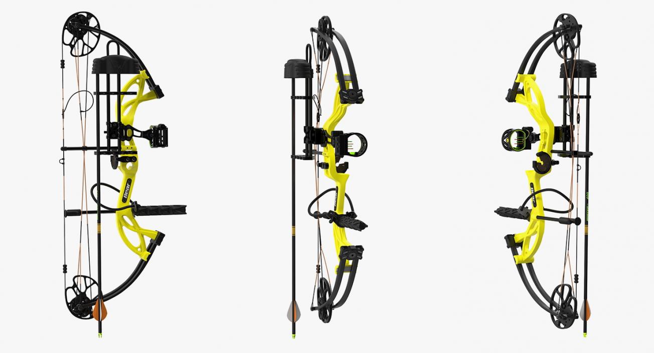 3D Sport Crossbow and Bow Collection model