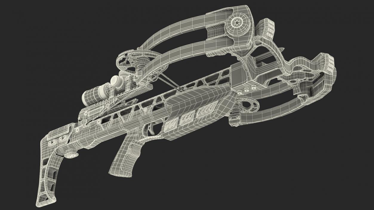 3D Sport Crossbow and Bow Collection model