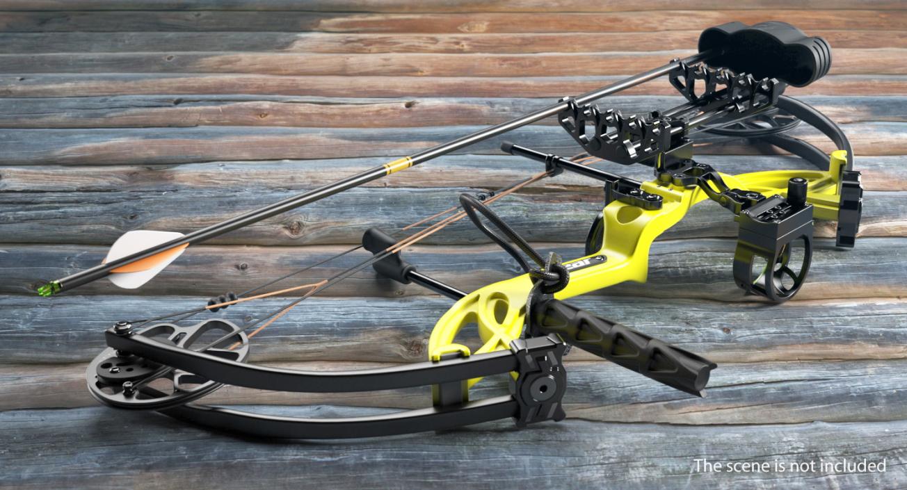 3D Sport Crossbow and Bow Collection model