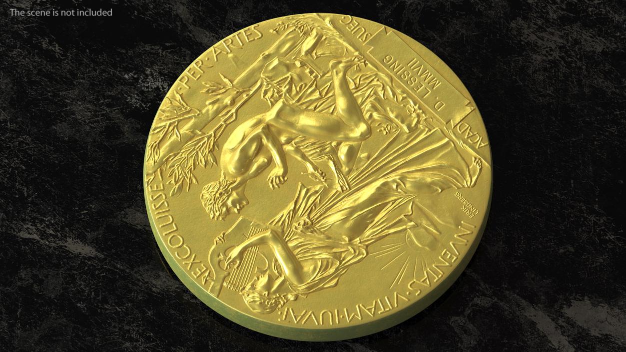 Literature Nobel Prize with Box Collection 3D