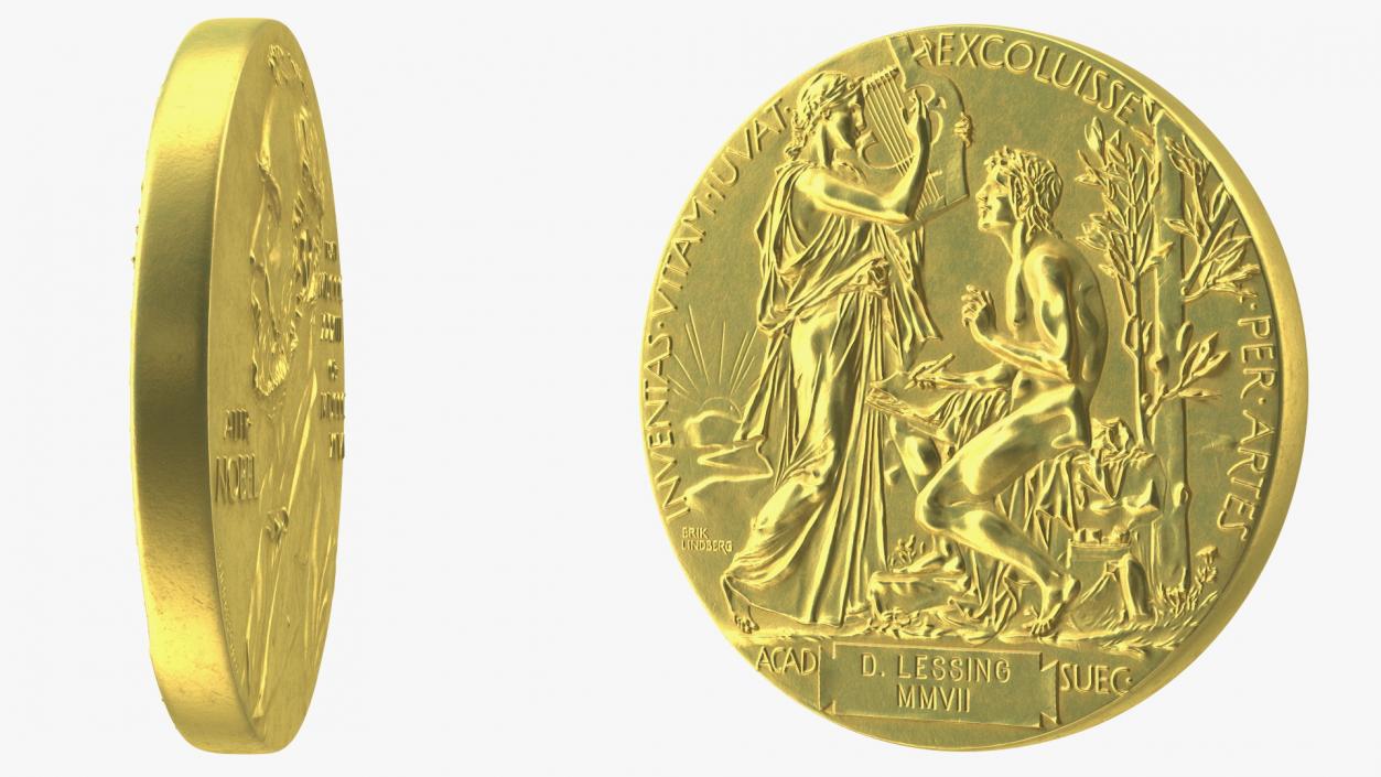 Literature Nobel Prize with Box Collection 3D