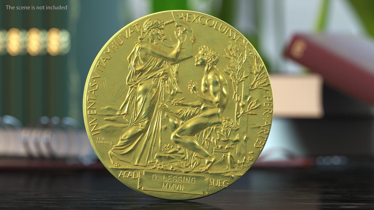 Literature Nobel Prize with Box Collection 3D