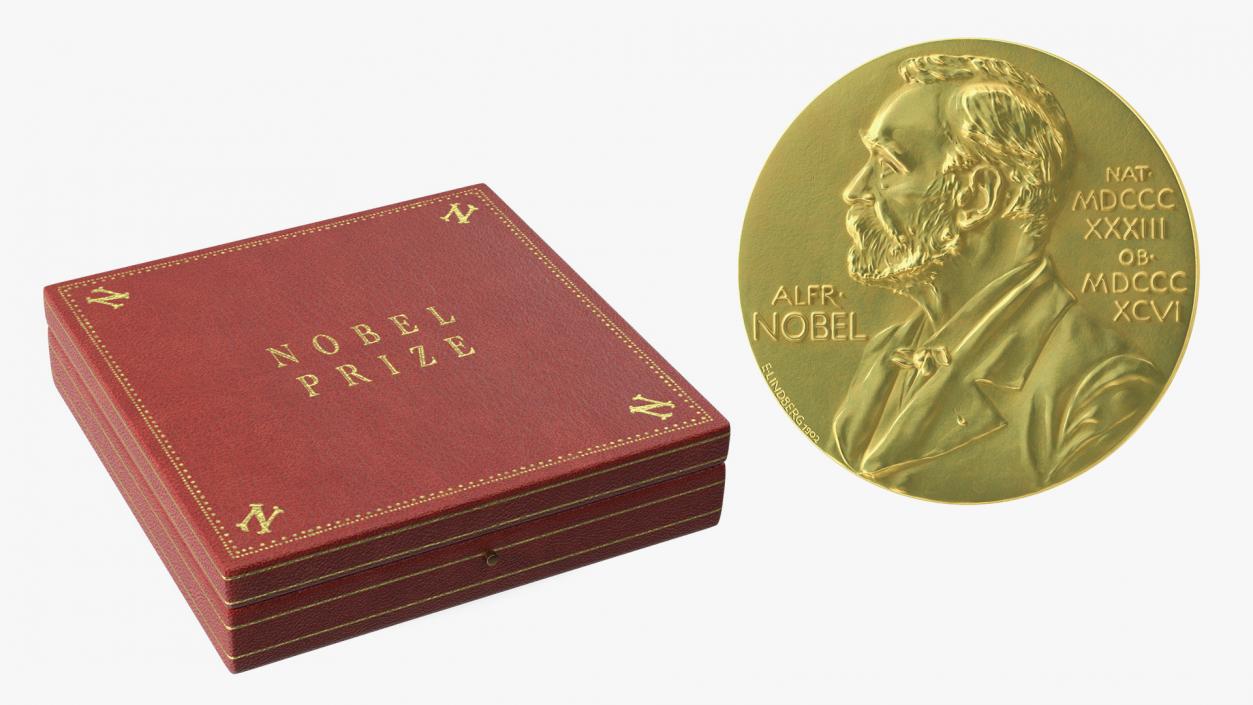 Literature Nobel Prize with Box Collection 3D