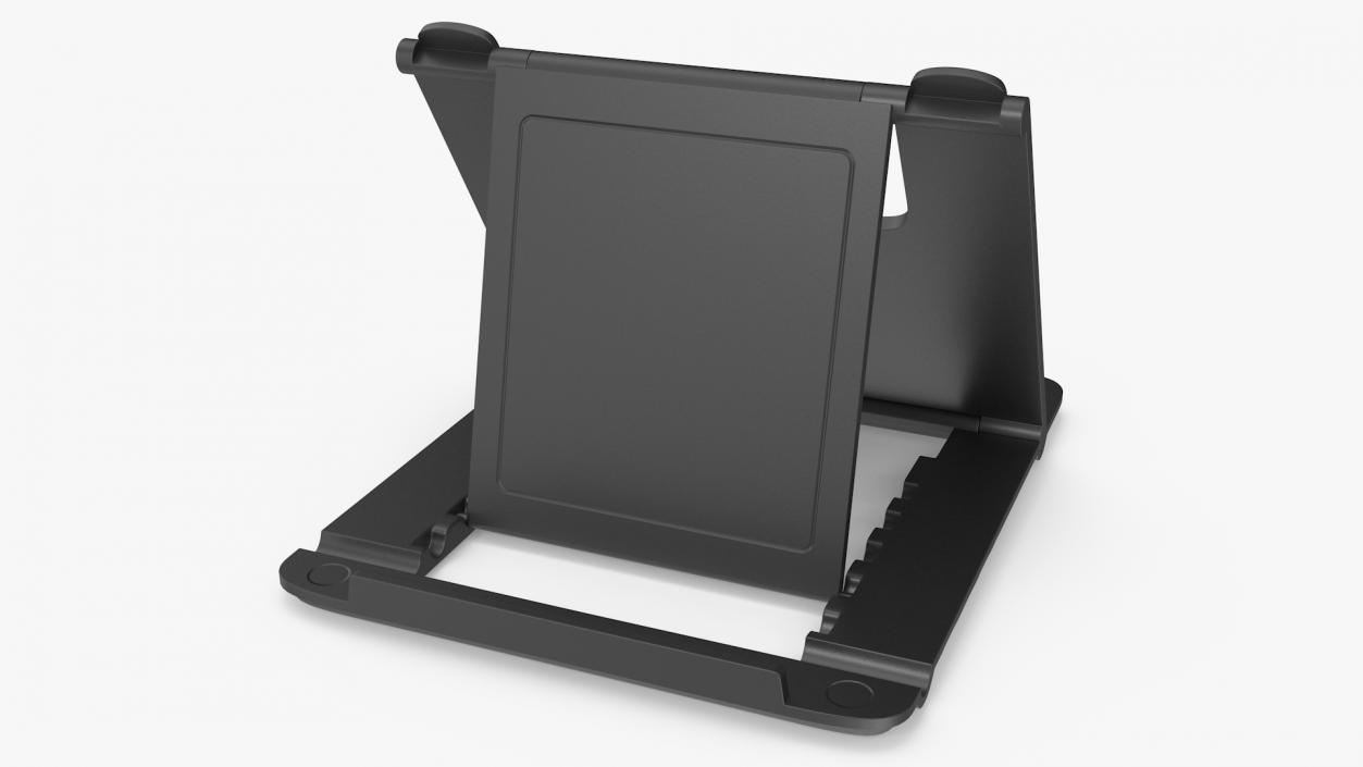 3D Desktop Mobile Phone Holder Black model