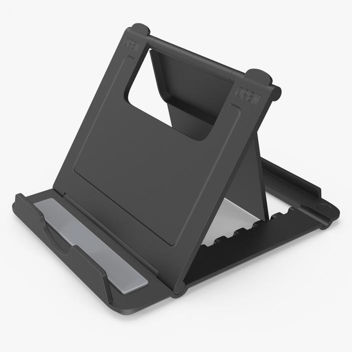 3D Desktop Mobile Phone Holder Black model