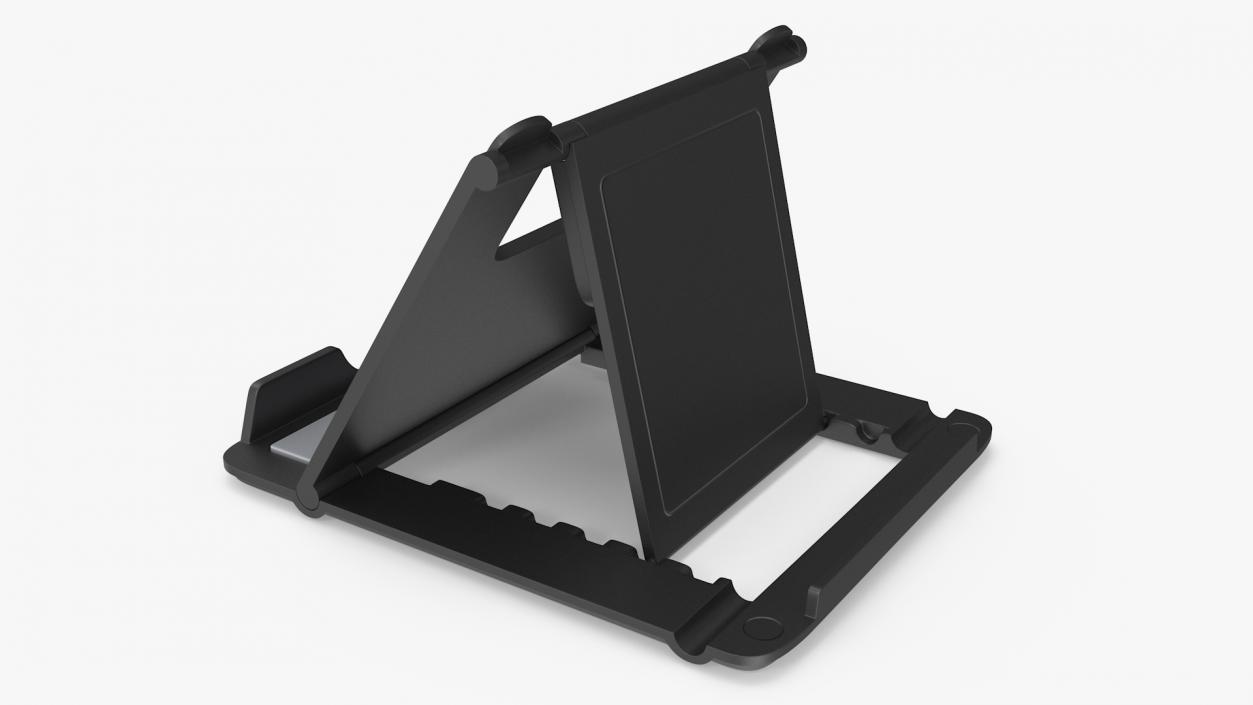 3D Desktop Mobile Phone Holder Black model