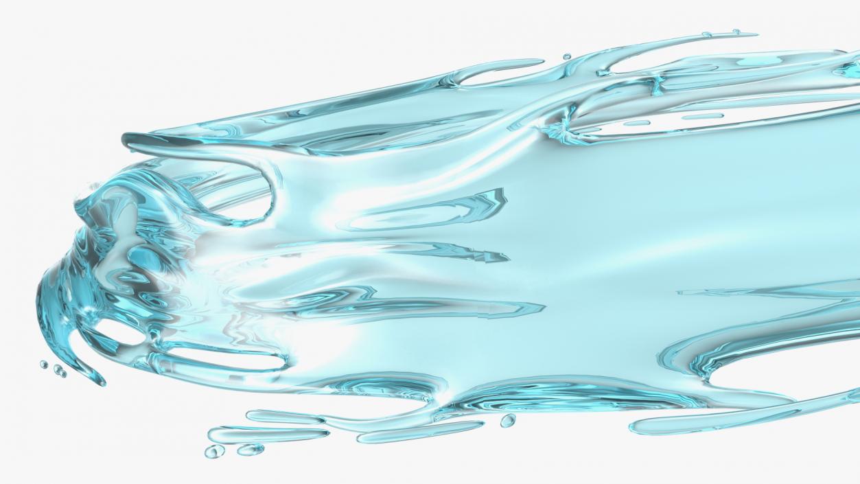 Water Circle Splash 3D model