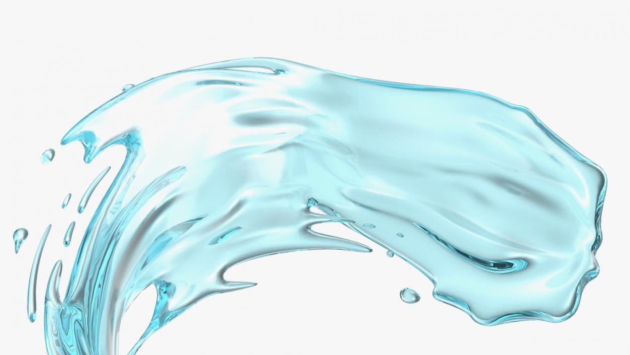 Water Circle Splash 3D model