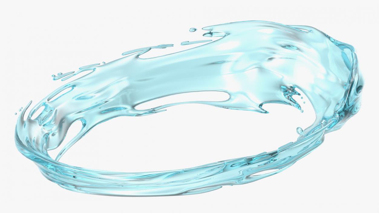 Water Circle Splash 3D model