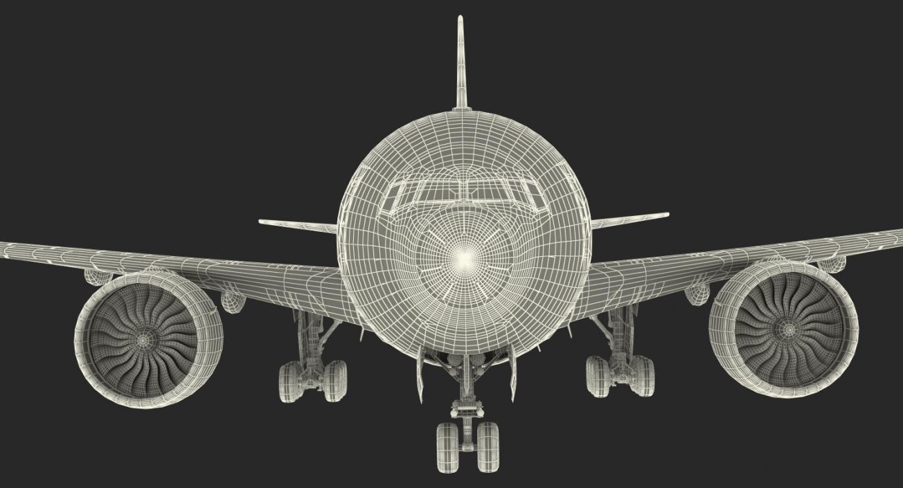 Boeing 777 200LR British Airways Rigged 3D model