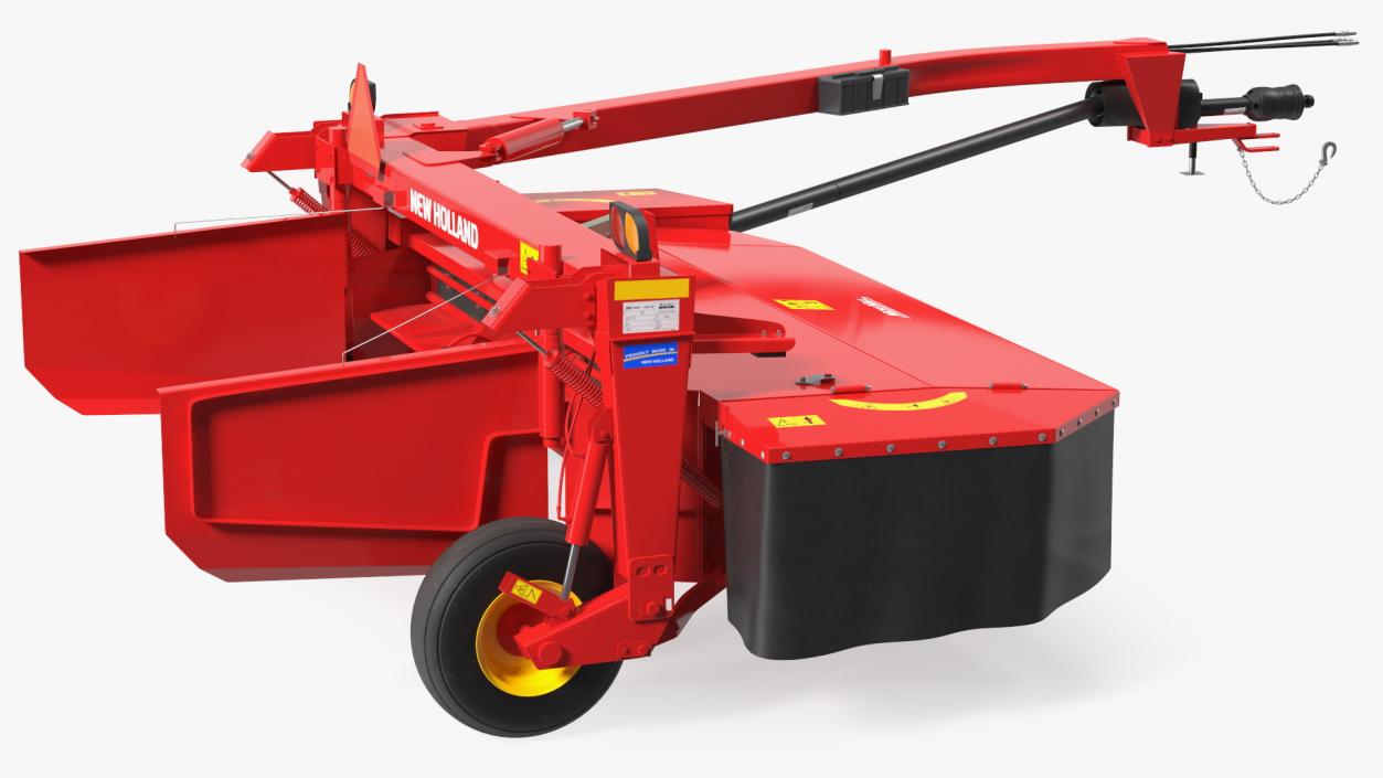 3D Discbine 210 Side Pull Disc Mower Conditioners Rigged model