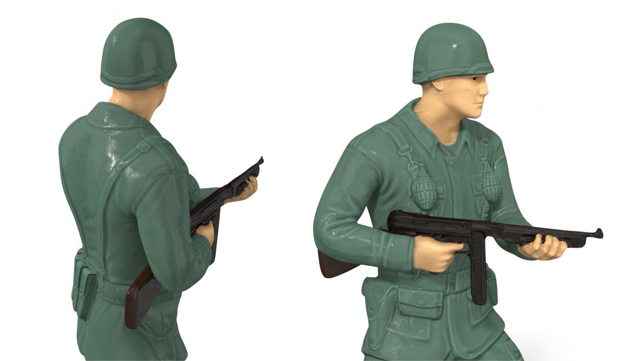 3D model Toy Soldier with Gun