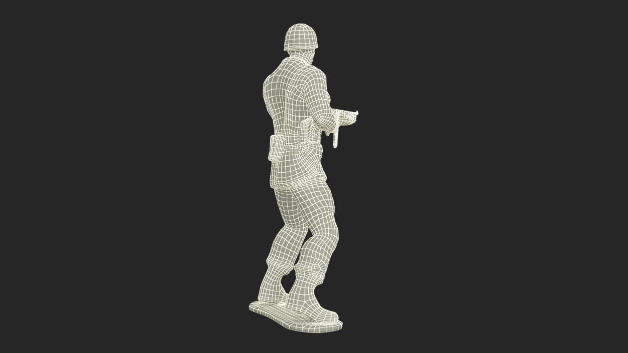 3D model Toy Soldier with Gun